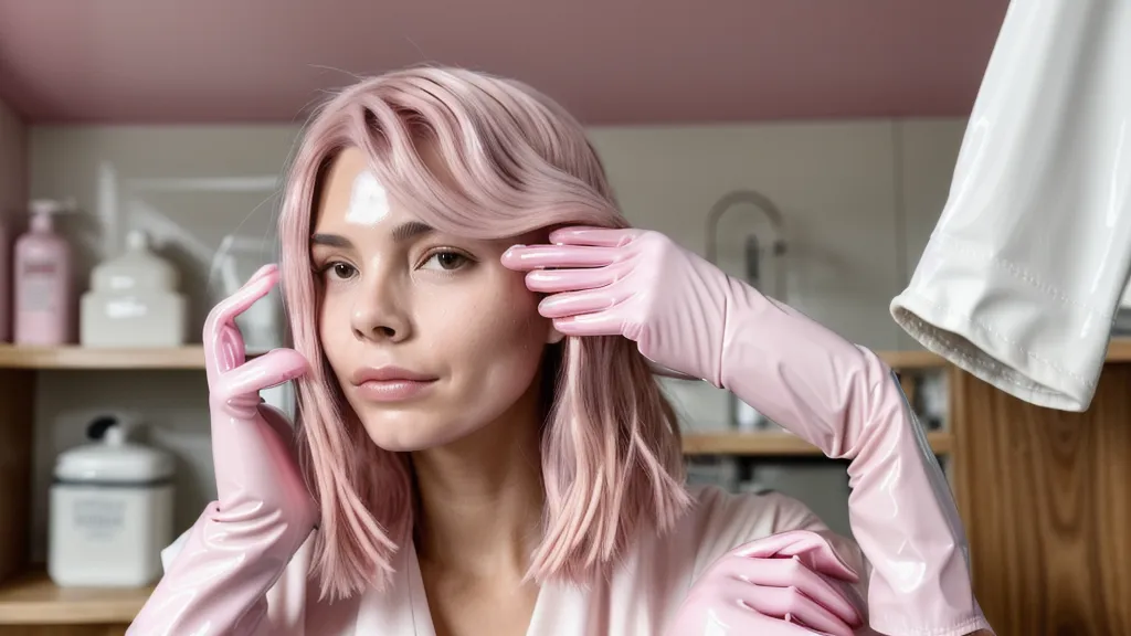 Primer plano de puntas de pelo rosa decolorado con textura seca y porosa, señal de necesitar más hidratación